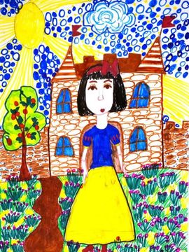 Жихарева Анна, 7 лет, Белоснежка, б., маркеры, ДШИ, г. Новошахтинск, Ростовская обл.