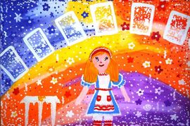 Зинченко Софья, 4 года, Волшебная дверца, б., гуашь, МОУ детский сад №1, г. Волгоград
