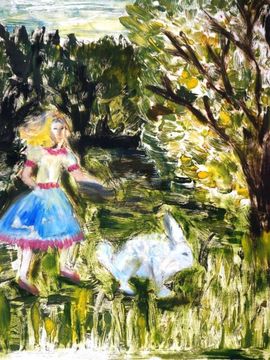 Исламгулова Альбина, 13 лет, Вперед за белым кроликом, б., смеш.тех., ДШИ, г. Ишимбай