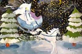 Каштанова Света, 12 лет, Снежная Королева, б., гуашь, Ворошиловский ЦДТ, г. Волгоград
