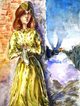 Бубнова Елизавета, 16 лет, Выбор, б., акварель, ХШ им. В.А. Серова, г. Тверь