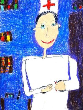 Герасименко Иван, 7 лет, Военный врач, б., пастель, Брянская обл., г. Новозыбков