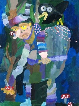 Панова Татьяна, 10 лет, Леший, б., гуашь, МКОУ ДОД, Называевская ДШИ, преп. Волина Г. Т., г. Называевск,Омская обл