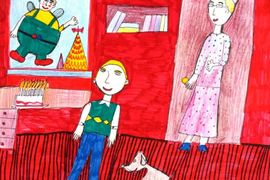Поспелова Диана, 8 лет, День рождения, б., смеш. тех., ДШИ, г. Волгодонск