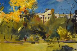 Шолох В.Н. Осень наступила.  50х60 х.,м. 2014 год.