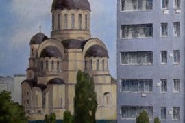 Рахлеев В.А. Возрождение. 48х67 к.,м. 2019г.