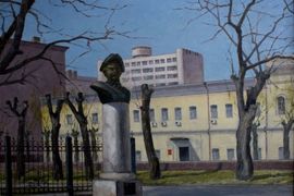 Рахлеев В.А. Прогулки по Волгограду. 50х62 е.,м. 2019 год.