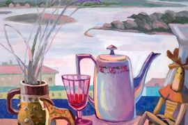 Рухлина Н.В., Лавандовый вечер, 60х70, х.м., 2019г.
