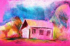 Евлахова Анна,15 лет,Розовая мечта,б.,пастель,ДХШ 2,г.Липецк