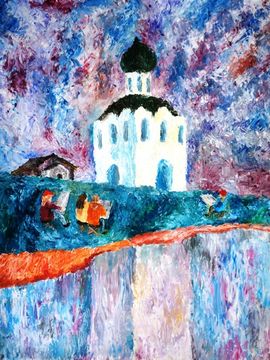 Прохорова Виктория,14 лет,Покрова на Нерли, б.,гуашь, ДХШ № 2, г.Липецк..