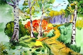 Чибиряков Ярослав,13 лет,От Волги до Есения,б.,акварель,школа Созвездие, г.Волгоград