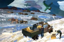 Илатовская Светлана, 17 лет, Дорога жизни, б., гуашь, ДХШ №2, г. Северодвинск