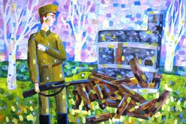 Кайка София, 12 лет, Возвращение, б., гуашь, г. Керчь