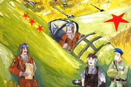 Ломакин Аким, 16 лет, Герои неба, б., гуашь, ХШ №6, Кемеровская обл., г. Междуреченск