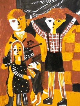 Токарева Анастасия, 7 лет, Семья, б., смеш. тех., ДХШ, Свердловская обл., г. Ревда