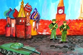 Хаматтулин Тимур, 10 лет, Парад, б., гуашь, Саратовская обл., г. Ртищево 