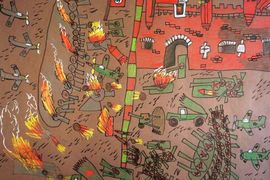 Чепелев Илья, 8 лет, Битва за Брестскую крепость, тон. б., смеш. тех., ВОДХГ, г. Волгоград