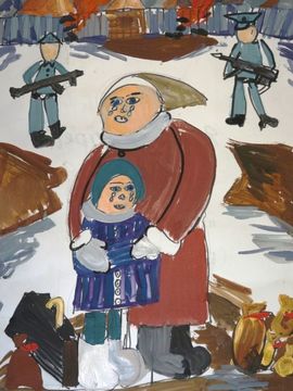 Яшин Андрей, 8 лет, Плен, б., гуашь, ДХШ, г. Брянск
