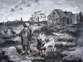 Гаврюченкова Дарья, 15 лет, Тревожное утро,б., гуашь, ДХШ №1 им.Н.П. Шлеина, г. Кострома