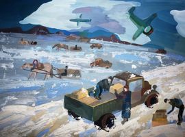 Илатовская Светлана, 17 лет, Дорога жизни, б., гуашь, ДХШ №2, г. Северодвинск, Архангельская обл.