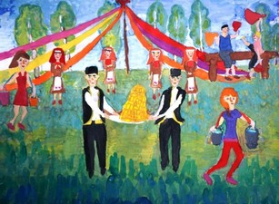Кузьмина Кристина, 14 лет, Сабантуй, б., гуашь, ДШИ №6, г. Ульяновск