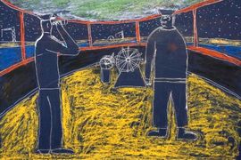 Михальчев Илья, 10 лет, В порт, тон. б., гуашь, ВОДХГ, г. Волгоград
