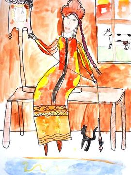 Морозова София, 9 лет, Девица, б., смеш. тех., ВОДХГ, г. Волгоград