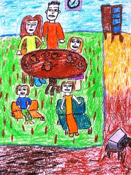 Рудко Ульяна, 9 лет, Семья, б., смеш. тех., ВОДХГ, г. Волгоград
