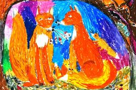Фролова Алиса, 10 лет, Лисья природа, б., пастель, ВОДХГ, г. Волгоград