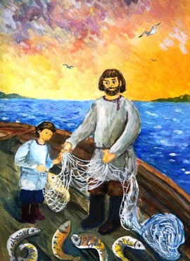 Булочникова Анастасия, 14 лет, Поморы, б., гуашь, ДШИ №34, г.Северодвинск