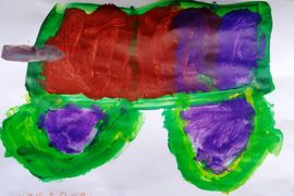 Михаил Кочетков, 5 лет, Машина, б., гуашь