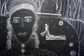 Лаж Алиса, 12 лет, Зима, б., цв.руч., ВОДХГ, Волгоград