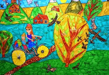 Соколова Александра, 11 лет, Лето, б.,флом., ВОДХГ, Волгоград