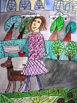Величкина София, 8 лет, Прогулка, б., смеш.тех., ВОДХГ, Волгоград