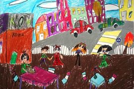 Черкашина Елизавета, 8 лет, Город, б., смеш.техн., ВОДХГ, Волгоград