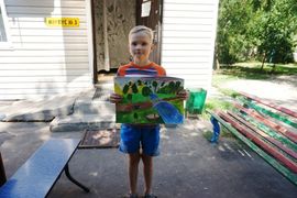 Сокол Данила, 9 лет, На реке