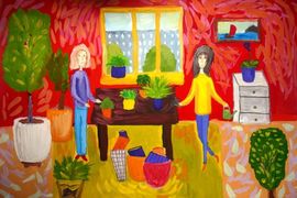 Кондратьева Полина,Я люблю орхидеи и другие цветы, б., гуашь, ВОДХГ, Волгоград